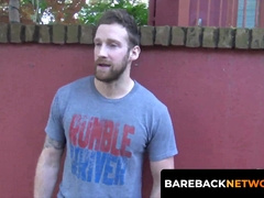 Logan Carter swallows Riley Ross's huge cock and devours his new friend's thick meat