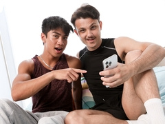 Enzo Muller and Luca Knight rimming and fucking raw