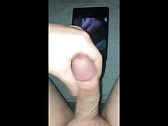 My wife getting a cum tribute