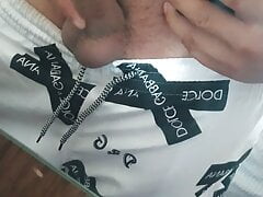 cumming and massaging my dick