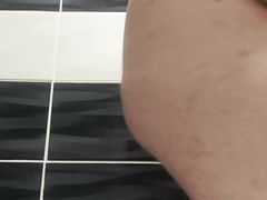 Black dildo fat guy