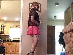 Walking in high heels