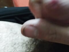 rubbing my dick