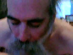 bearded daddy bear sucking cock