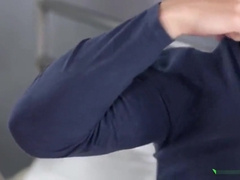 Blonde fucking with two bisexuals in MMF threesome