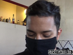 Shy Latino jock facialized after hardcore fucking for cash