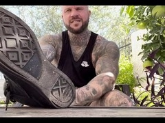 Amateur outdoors, gym, shoes