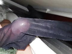 Friend cum on stockings