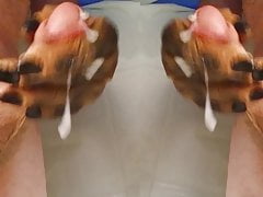 Two Cocks cumming together = Huge Cum shot