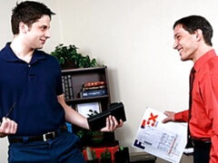 Protected anal at the office, featuring Chris Stevens & Kyle Foxxx