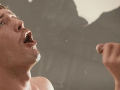 Twinks Theo Brady and Chris Cool try rough anal on cam