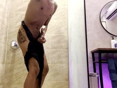 Locker room showers, huge gay, arab