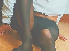 Slim gay femboy enjoys being toyed with by another man