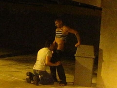 Underground oral loving session with two hot guys