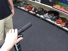 Pawn shop owners convince a straight guy to fuck for money