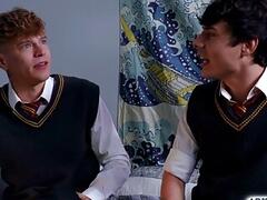 Harley Xavier caught his friend Asher masturbating using a dildo