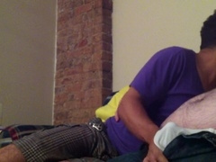 Gay bhm, bed, gay blowjob cum in mouth