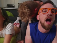 Sexy slut pumps hefty bi-sexual cocks in her tiny holes the hard way