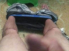 My husband watching my video cumming for me