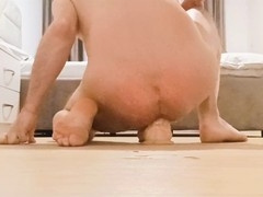 Clash of the Anal Bomber vs Massive white dildo, Battle for Gaoz hole domination