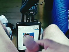 On my bike