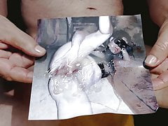 Tribute for HatLadyandCman - horny slut gets a huge load