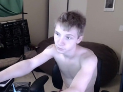 Horny male in amazing blonde, amateur homo sex movie