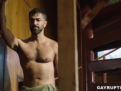 Tryoe Jacobs gets butthole licked before assfuck orgy by Adam Ramzi