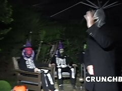 FUCKED BAREBACK FOR the halloween ceremeony with submission