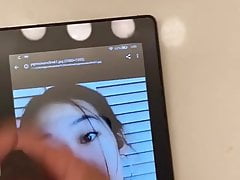 Asian chick with nice lips makes my bbc cum