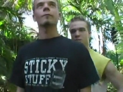 Outdoor Shower Threesome