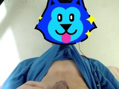 Grizzly Stud Masturbates Off in Couch While Observing Porno - First-Timer Flick