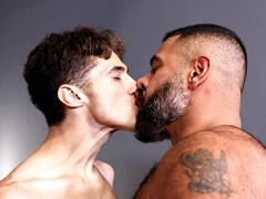 Bearded man hard fucks twink in smashing family fantasy
