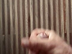My dick shooting a huge jizz load in horny evening mood