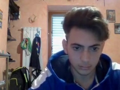 Italian Student Boy With Big Cock, Sexy Round Fit Ass On Cam