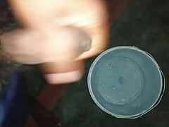 Young boy doing handjob in home