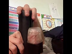 Latest Handy session stroking until a big cum finale you can see