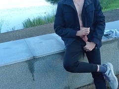 [abx][571] - Blond Twink Jerks Off Near The Plant. Extreme