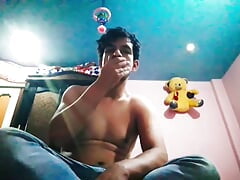 Indian boy masturbating hard