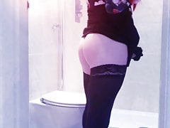 Cross dresser legs heels ass lingerie 2