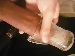 Cumming in a glass