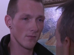 Big stiff pole Step daddy hammering hard at this hunks asshole