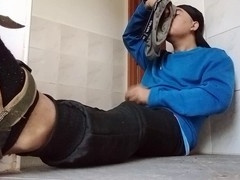 Pinoy jerk off session with a big cock leads to loud moaning and a messy cumshot