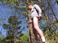 Outdoor jerk off session by the roadside in April 2021 with Eddie3261