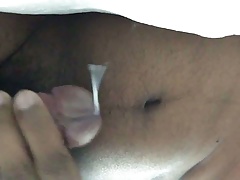 Me blowing a huge load to porn