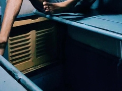 Parent in teach masterbating his giant unshaved long wonderful rod