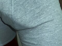 Big Black Dick Poking Out Underwear Juicy BBC Tugging