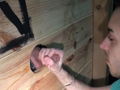 Kameron Frost and Alex Kiffeur screw at the glory hole
