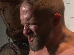 Muscular bear is prepared to endure the most intense anal punishments