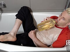 Wetting My Clothes with a Big Bottle of Piss
